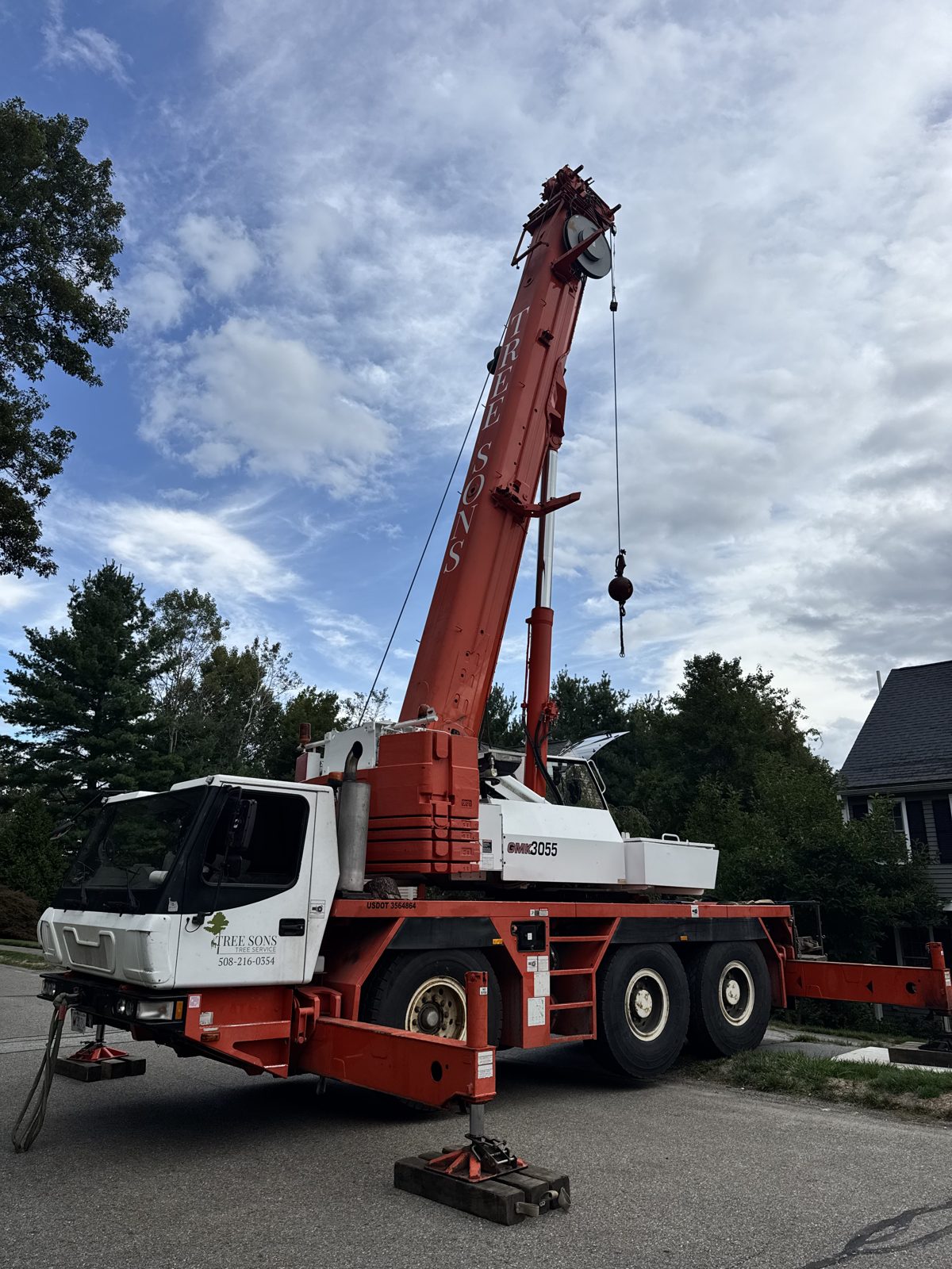 Tree Sons crane truck